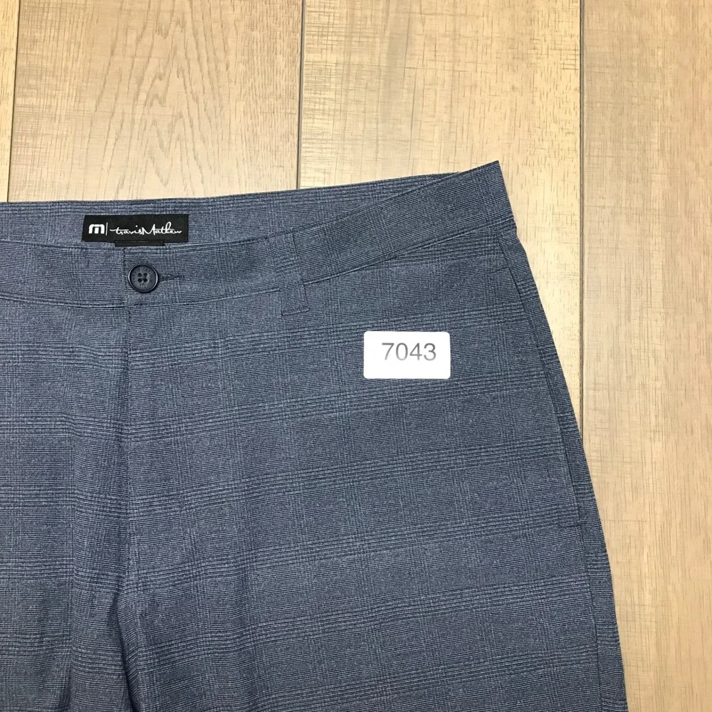 Travis Mathew Shorts Mens Size‎ 38 Blue Performance Golf Chino Preppy Stretch 9